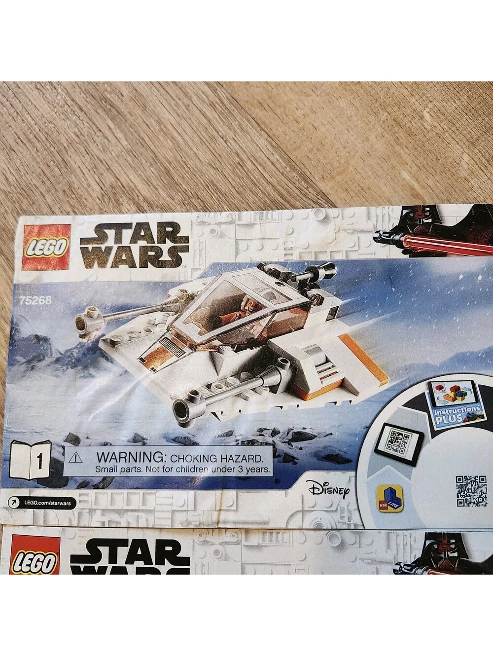 Lego 75268 Star Wars Snowspeeder Manual Booklets 1 & 2 Only No Lego Pieces